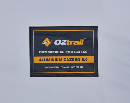 Commercial Pro Aluminium 6.0 Gazebo - White