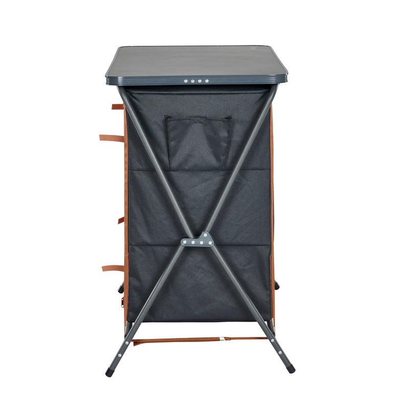 Deluxe Folding 3 Shelf Double Cupboard