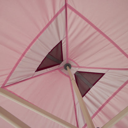 Hydroflow Deluxe 3x3m Malibu Pink Gazebo With Bonus Wall