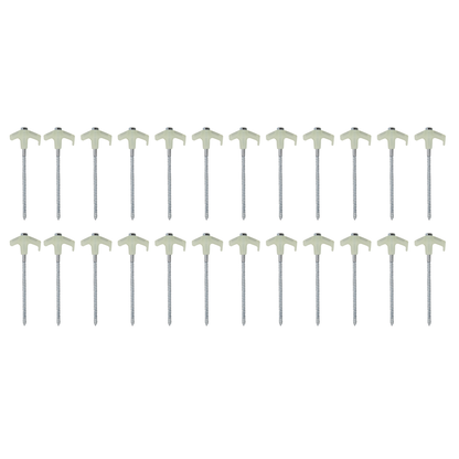 Screw In Tent Peg Set 25 Piece Glow in the dark
